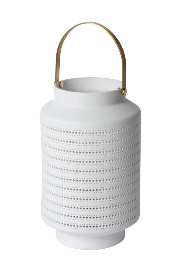 Lucide JAMILA - Tischlampe - Ø 15,5 cm - 1xE14 - Weiß - AUSgeschaltet